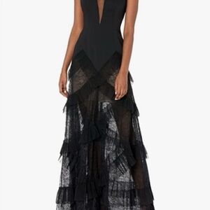 BCBG Black Lace Maxi Dress